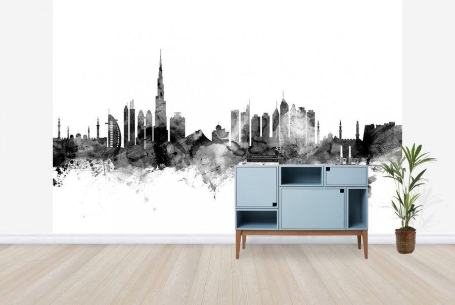 PHOTOWALL / Dubai Skyline Black (e25354)