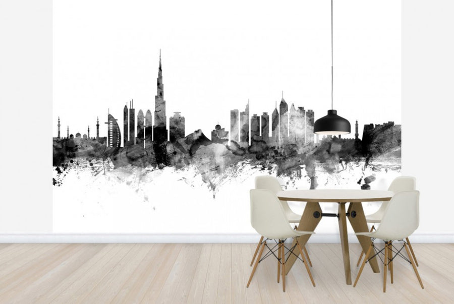 PHOTOWALL / Dubai Skyline Black (e25354)