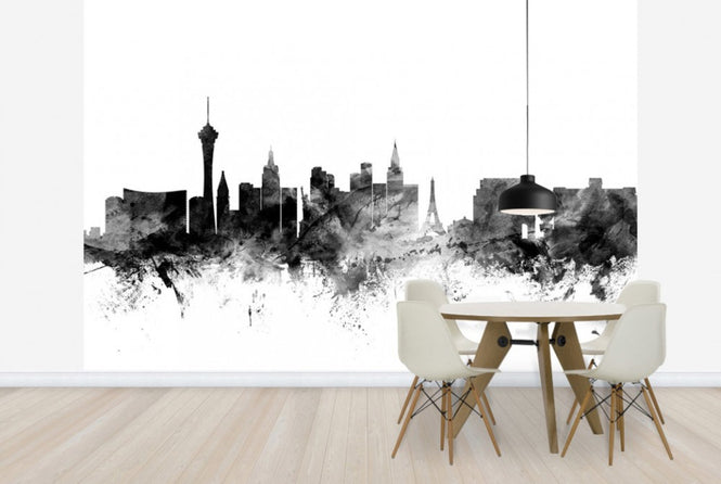 PHOTOWALL / Las Vegas Skyline Black (e25377)