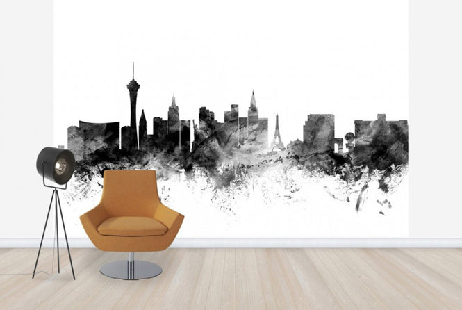 PHOTOWALL / Las Vegas Skyline Black (e25377)