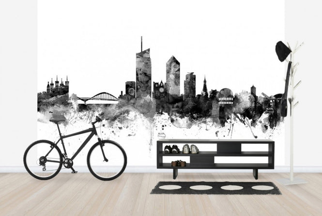 PHOTOWALL / Lyon Skyline Black (e25388)