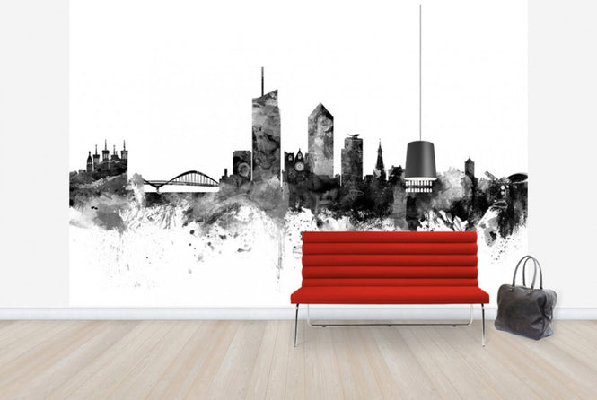 PHOTOWALL / Lyon Skyline Black (e25388)