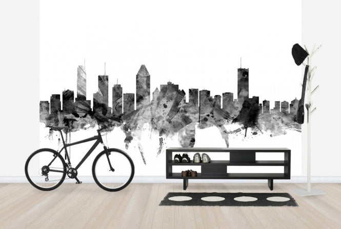 PHOTOWALL / Montreal Skyline Black (e25397)
