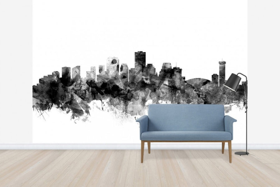 PHOTOWALL / New Orleans Louisiana Skyline Black (e25402)