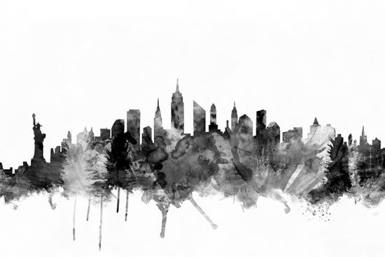 PHOTOWALL / New York City Skyline Black 2 (e25403)