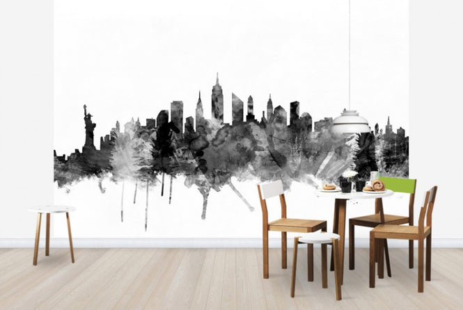 PHOTOWALL / New York City Skyline Black 2 (e25403)