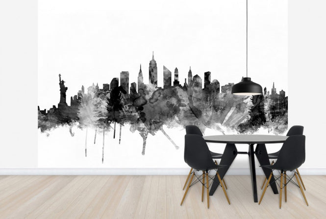 PHOTOWALL / New York City Skyline Black 2 (e25403)