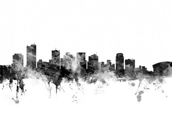 PHOTOWALL / Phoenix Arizona Skyline Black (e25415)