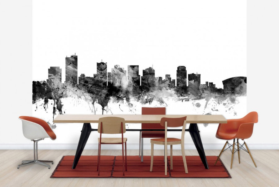 PHOTOWALL / Phoenix Arizona Skyline Black (e25415)