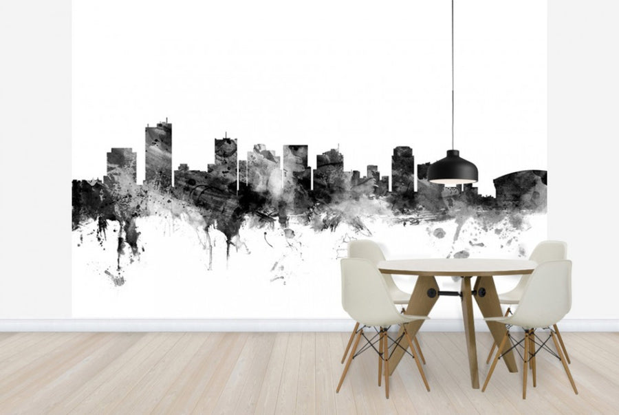 PHOTOWALL / Phoenix Arizona Skyline Black (e25415)