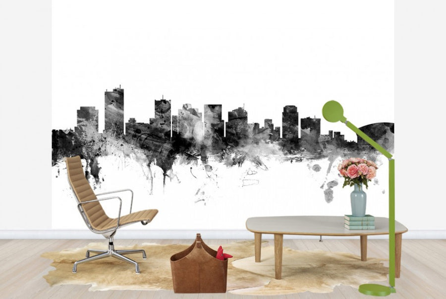 PHOTOWALL / Phoenix Arizona Skyline Black (e25415)