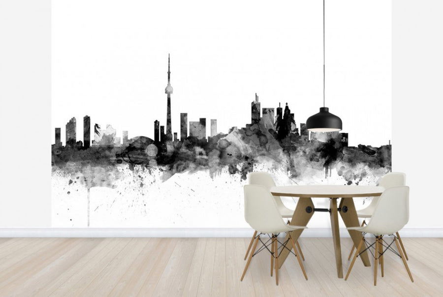 PHOTOWALL / Toronto Skyline Black (e25435)