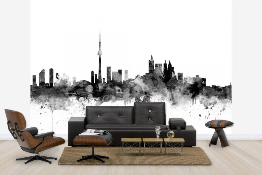 PHOTOWALL / Toronto Skyline Black (e25435)