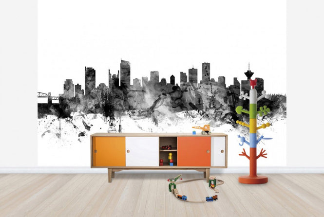 PHOTOWALL / Vancouver Skyline Black (e25437)
