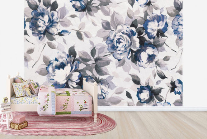 PHOTOWALL / Scent of Roses Indigo (e25526)