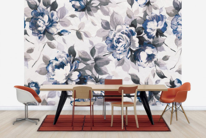 PHOTOWALL / Scent of Roses Indigo (e25526)