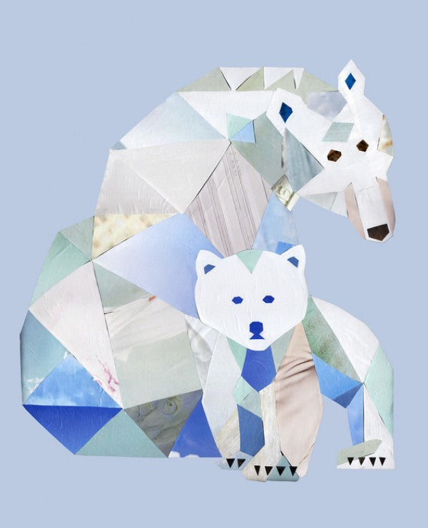 PHOTOWALL / Polar Bears Gray (e29548)