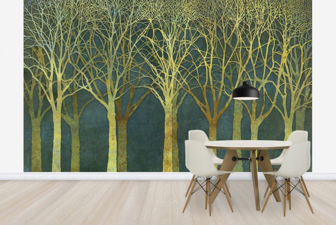 PHOTOWALL / Birch Grove Golden Light (e25603)