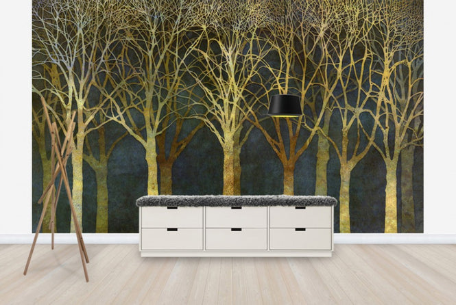PHOTOWALL / Birch Grove Moonlight (e25604)