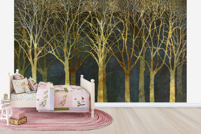 PHOTOWALL / Birch Grove Moonlight (e25604)
