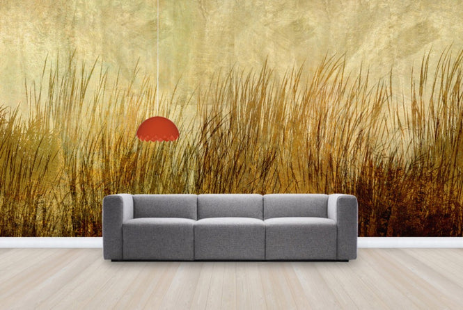 PHOTOWALL / Amber Grass Silhouette (e25724)