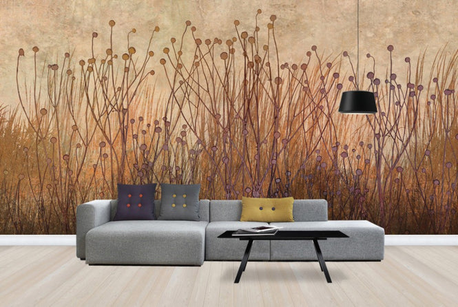 PHOTOWALL / Copper Grass Silhouette (e25727)