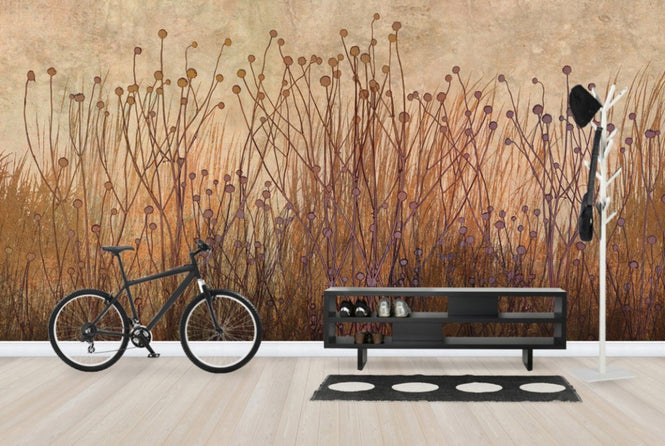 PHOTOWALL / Copper Grass Silhouette (e25727)