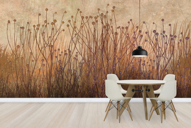 PHOTOWALL / Copper Grass Silhouette (e25727)