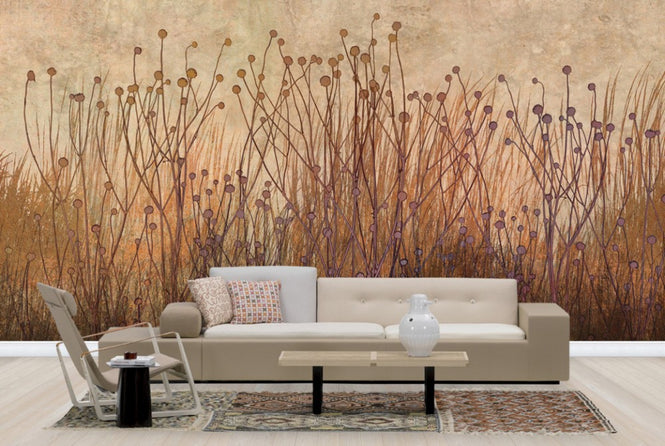 PHOTOWALL / Copper Grass Silhouette (e25727)