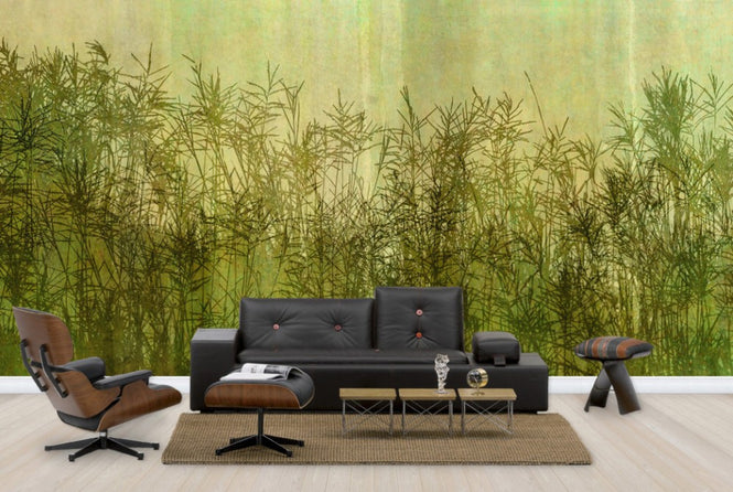 PHOTOWALL / Miscanthus Grass Silhouette (e25732)