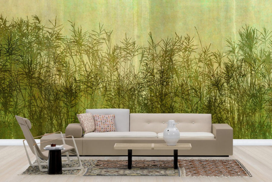 PHOTOWALL / Miscanthus Grass Silhouette (e25732)