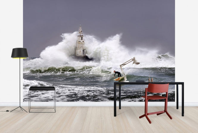 PHOTOWALL / Lighthouse Surfer (e29635)