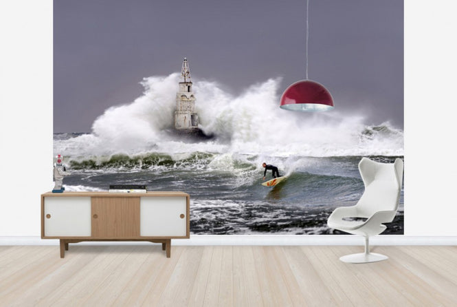 PHOTOWALL / Lighthouse Surfer (e29635)