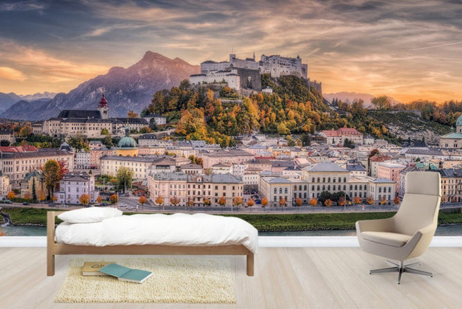 PHOTOWALL / Salzburg in Fall Colors (e29709)