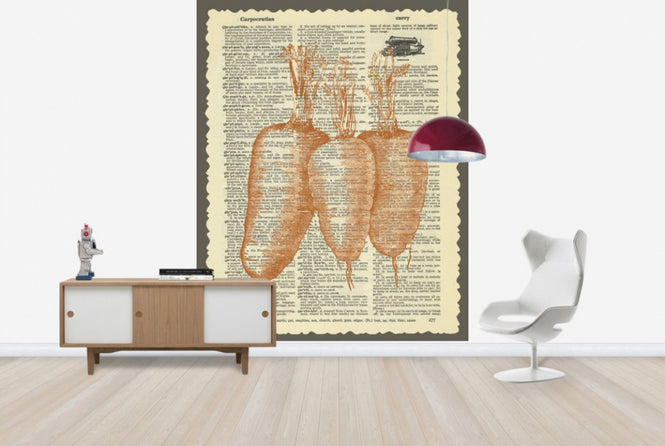PHOTOWALL / Carrots and Text (e29852)