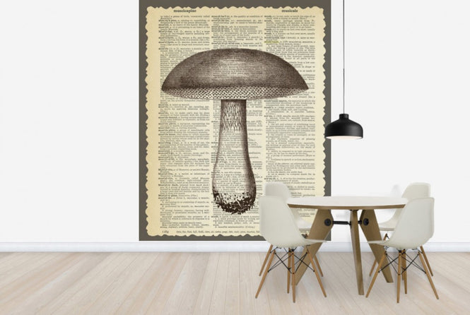 PHOTOWALL / Mushroom and Text (e29853)