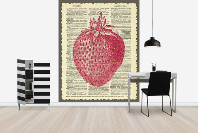 PHOTOWALL / Strawberry and Text (e29854)