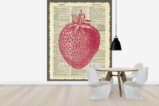 PHOTOWALL / Strawberry and Text (e29854)