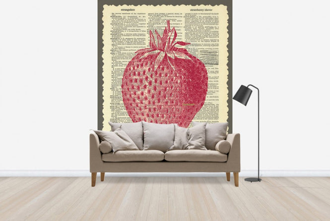 PHOTOWALL / Strawberry and Text (e29854)
