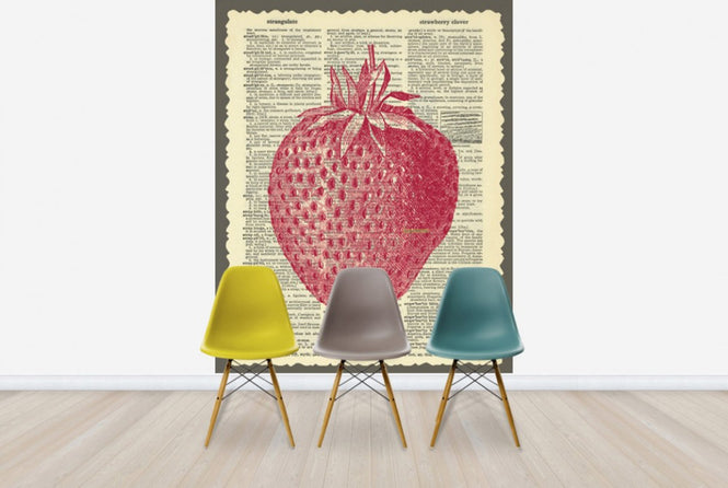 PHOTOWALL / Strawberry and Text (e29854)