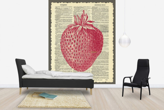 PHOTOWALL / Strawberry and Text (e29854)