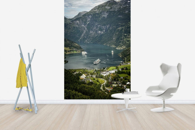 PHOTOWALL / Boats in Geirangerfjord, Norway (e29911)