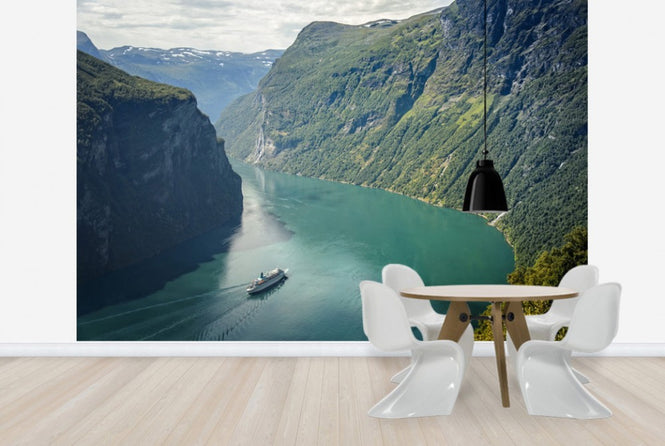 PHOTOWALL / Green Water of Geirangerfjord, Norway (e29913)