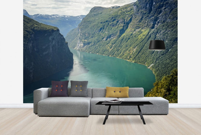 PHOTOWALL / Green Water of Geirangerfjord, Norway (e29913)
