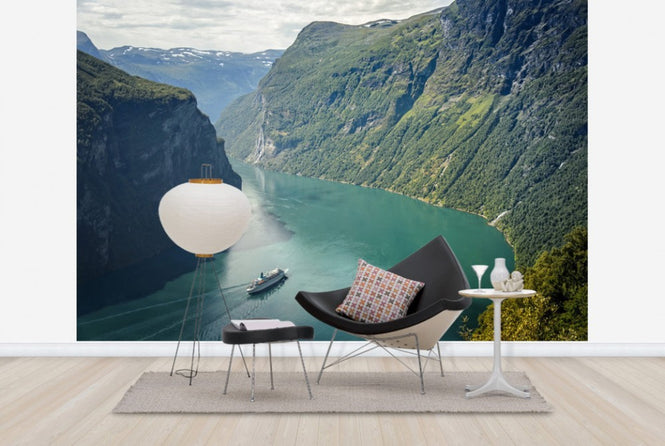 PHOTOWALL / Green Water of Geirangerfjord, Norway (e29913)