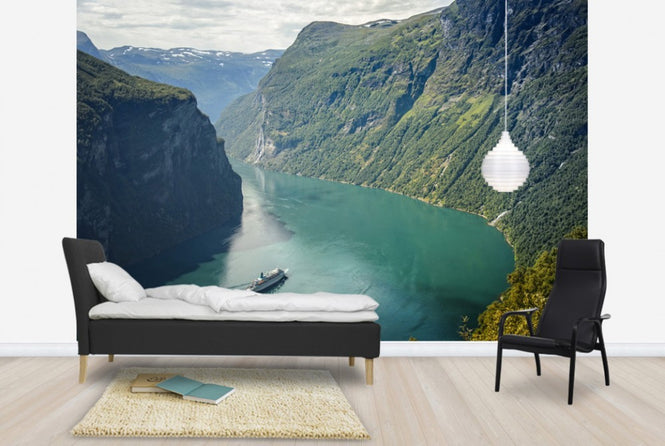 PHOTOWALL / Green Water of Geirangerfjord, Norway (e29913)