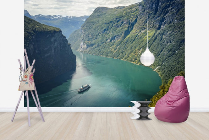 PHOTOWALL / Green Water of Geirangerfjord, Norway (e29913)
