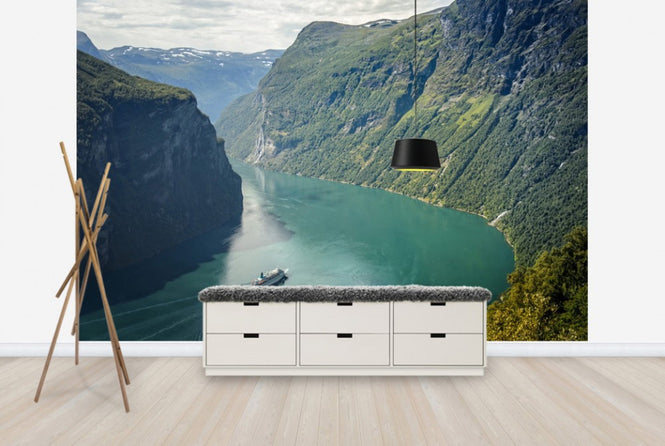 PHOTOWALL / Green Water of Geirangerfjord, Norway (e29913)