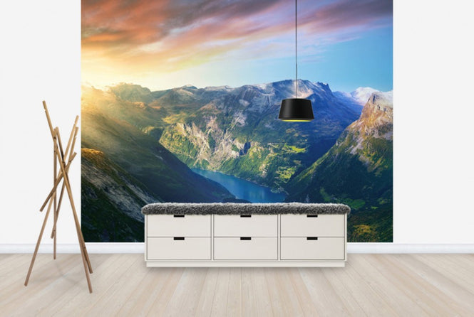 PHOTOWALL / Sunrise over Geirangerfjord, Norway (e29917)