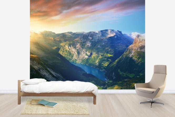 PHOTOWALL / Sunrise over Geirangerfjord, Norway (e29917)